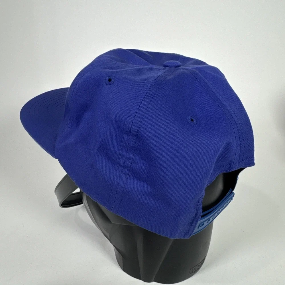Only NY Logo Leather Patch Blue Hat Cap Adjustable‎ Snapback